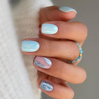 【Press-on Nail】 Sky Blue