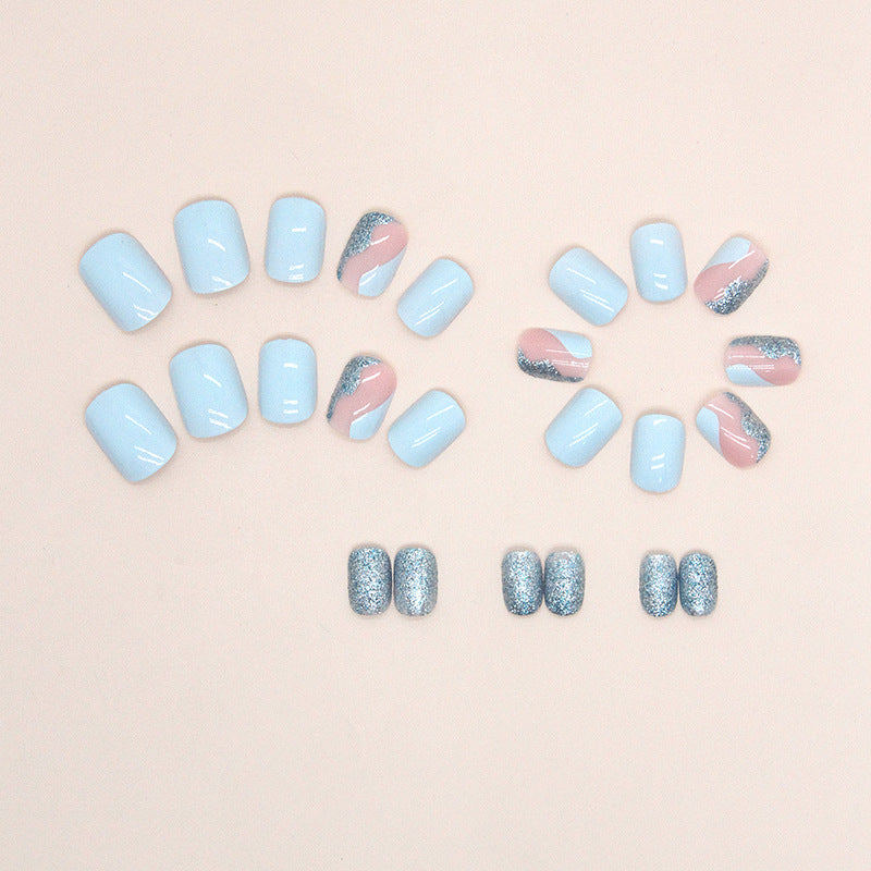【Press-on Nail】 Sky Blue