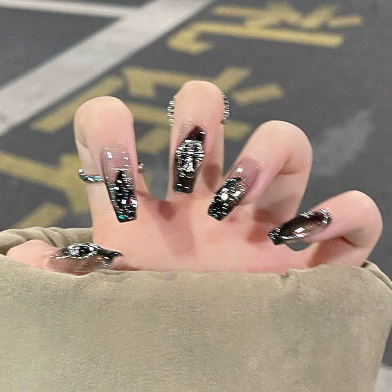 【Press-on Nail】Crow Heart Dark Style