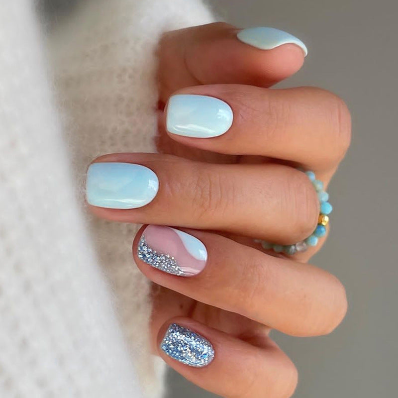 【Press-on Nail】 Sky Blue