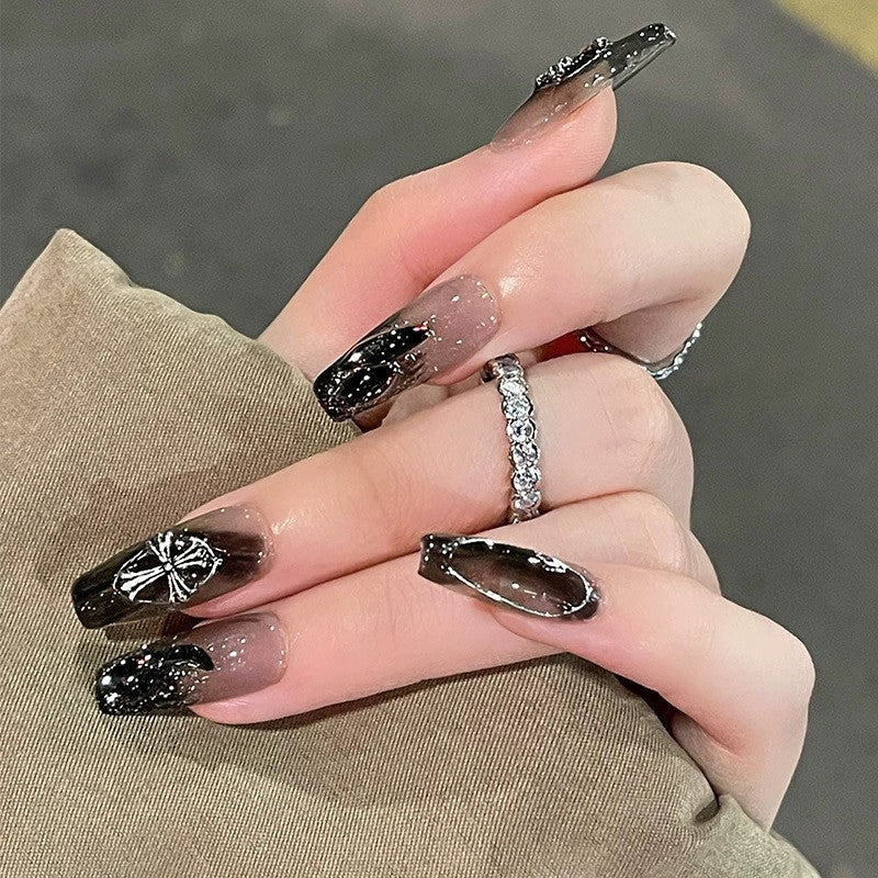 【Press-on Nail】Crow Heart Dark Style