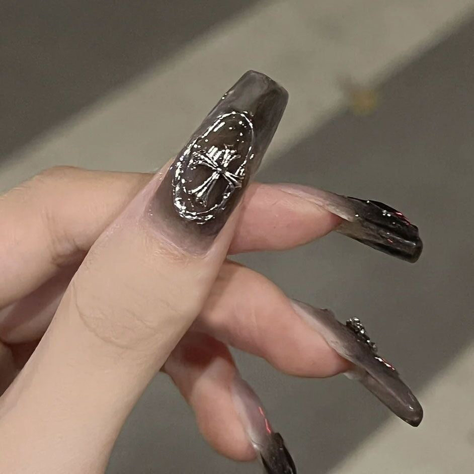 【Press-on Nail】Crow Heart Dark Style