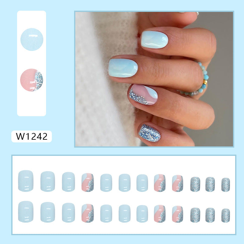 【Press-on Nail】 Sky Blue