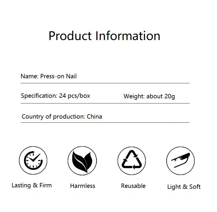 【Press-on Nail]】【Short】 Natural Toe Nails